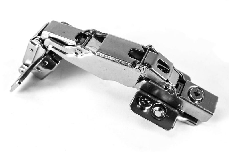 Berta (2+2) 135/165 Degree Hinges Combination, Full Overlay, 2-Cam 4-Way Adjustment, Concealed Frameless Lazy Susan/Bi Folding Cabinet Door Hinges Set with Screws (135 & 165 Degree Soft Close Hinges) - Image 3
